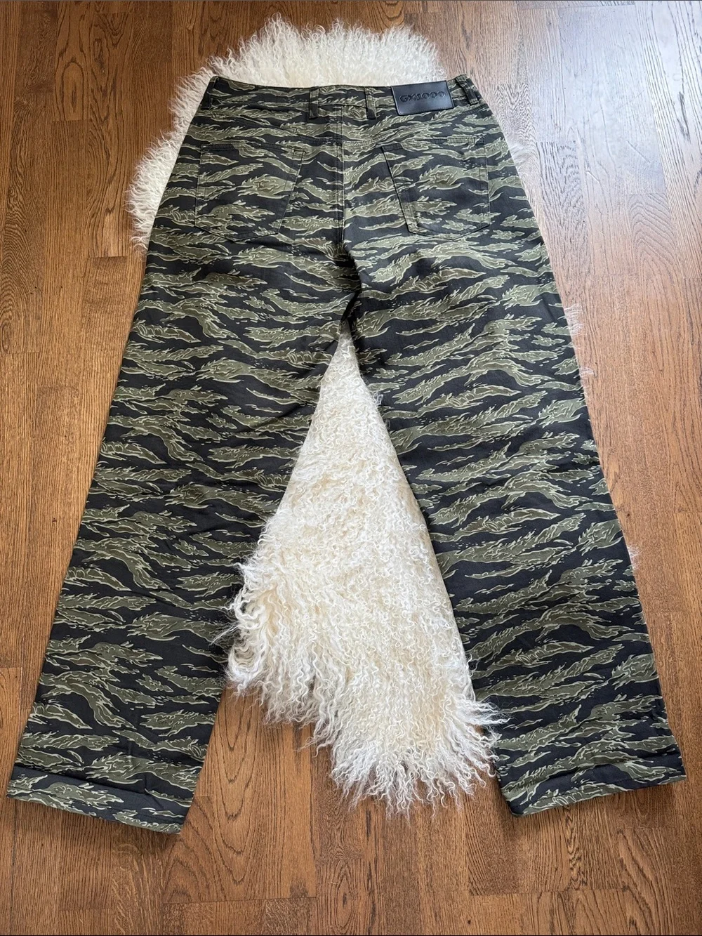 GX1000, Green Tiger-Stripe Casual Pants, sz 32